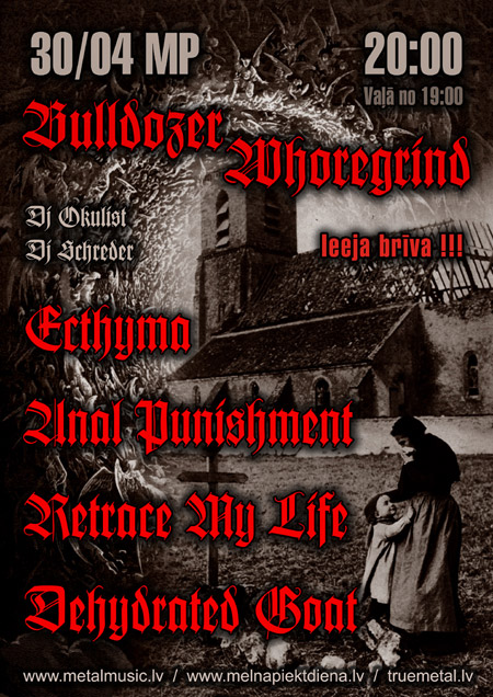 BULLDOZER WHOREGRIND: afiša BULLDOZER WHOREGRIND: afiša