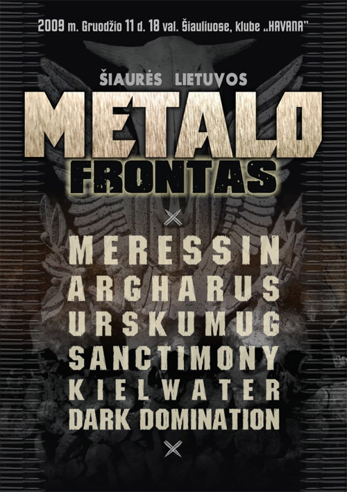 ŠIAURĖS LIETUVOS METALO FRONTAS: afiša