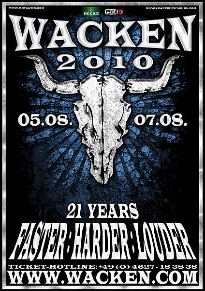 WACKEN OPEN AIR 2010: afiša WACKEN OPEN AIR 2010: afiša